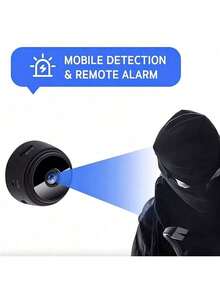 Cámara Mini WiFi HD 1080P Visión Nocturna Detección de Movimiento para Uso Doméstico - Negro - Ver 9