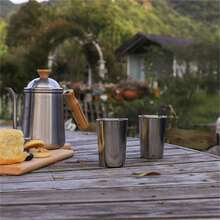 Stainless Steel Coffee Cups Set Of 4 For Outdoor Hiking Fishing With Lightweight And Durable Features - Multicolor - View 3