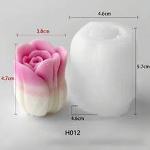 Tulip Handmade Wax Candle Silicone Mold DIY Flower Aroma Stone Diffuser Grinding Tool - White - View 5