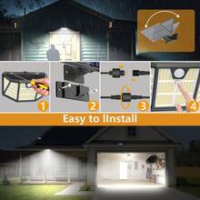T-310 Solar Split LED Light With Remote Control & Motion Sensor, IP65 Waterproof Outdoor Security Lamp For Garden, Yard, Patio - T-310 - View 10