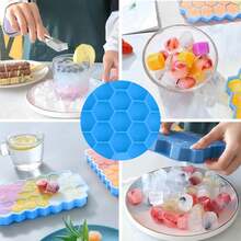 37pcs Silicone Mini Ice Cube Tray, Ice Cube Maker Mold, Small Ice Cube Trays For Whiskey, Juice And Beverages - Multicolor - View 4