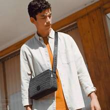 Men Crossbody Bags - Black - View 2