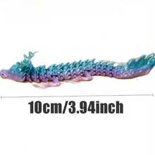 Random Color 1/5/10/20pcs 3D Printed Chinese Dragon Animal Model Toy With Movable Joints, Suitable For Halloween And Christmas Decoration, Collectible Gift, Birthday Gift Bag, Party Favor, Classroom Reward And Carnival Prize - Multicolor - View 3