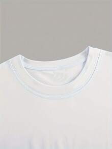 Welcome Spring T-Shirt White Bunny Floral Mother's Day Gift March April Easter Shirt Rabbit Tshirt Cute Unisex Jersey Short Sleeve Tee - 白色 - 查看 3