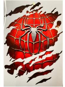 Marvel Spiderman Logo Car Sticker, Creative Scratch-Resistant Rear Window Decal, Personalized Marvel Car Body Sticker, Ideal Gift For Friends, Family, Loved Ones, Festivals, Birthdays - Multicolor - View 8