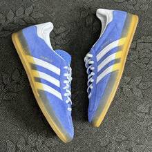 Adidas Unisex Originals Comfortable And Versatile Casual Low-Top Sneakers - Blue and White - View 1