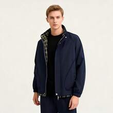 Men's Spring Casual Turndown Collar Jacket - Royal Blue - View 2