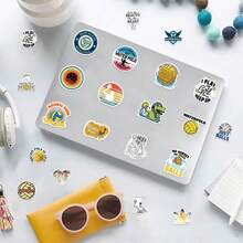 60pcs Water Polo Vinyl Stickers, Beautiful And Practical, Suitable For Scrapbooks, Diaries, Bumpers, Skateboards, Water Bottles, Helmets, Water Cups, Car Stickers, Etc. - Random - View 4