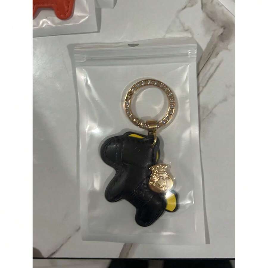 Handmade "Get Rich Soon" Car Key Chain, Minimalist Personalized Keychain Pendant Rope Cartoon Unisex Couple - Multicolor - View 1