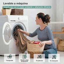 AMOROSA 3/4 Piezas Juego de Sábanas Bordadas Suaves(Sábana Ajustable(Hasta 30cm)+Sábana Plana+Fundas de Almohada)Microfibra Transpirable y Antiarrugas Ropa de Cama Elegante para Dormitorio Casa y Hotel Decoración de Hogar-Caqui - Caqui - Ver 6
