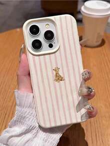 Họa tiết sọc hươu cao cổ! Ốp lưng điện thoại bằng da mềm in hình hươu cao cổ, vân da tinh tế, họa tiết sọc hươu cao cổ cho việc đi lại hàng ngày, ốp bảo vệ bằng da nhẹ, cầm nắm thoải mái, dạo chơi cùng hươu cao cổ! Ốp lưng điện thoại họa tiết sọc hươu cao cổ, nhẹ và mỏng, tương thích với iPhone 11/12/13/14/15/16/16 Pro Max, ốp bảo vệ bằng da mềm, tương thích với iPhone 17/17 Pro/17 Pro Max/Air, ốp bảo vệ điện thoại chống trượt bằng da có vân. - Nhiều màu - Xem 4