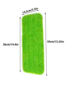 1/2/4pcs Ultra-Fine Fiber Flat Mop Replacement Pads, Braided Cloth Spray Mop Heads With Hook & Loop - Trapezoidal Mop - View 5