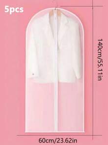 10/5/1 件衣柜防潮挂衣袋 - 轻质防尘罩抽屉拉链衣服袋 - 防水挂衣保护袋衣橱整理袋绗缝袋床下储物盒隔层衣服垃圾袋卧室服装存储整理器衣橱整理器用于悬挂连衣裙衬衫外套、学校配件学校用品拉链防尘罩 - 無色 - 查看 15