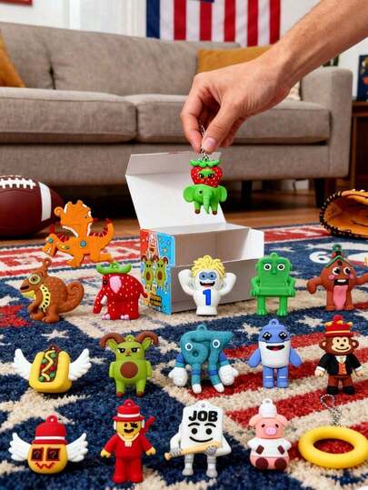 10pcs Random #67 Mystery Box Figures, "Steal The Head" Sammy Jandel Posable Figurines, 3D Printed Creative Fashion, Christmas Decorations, Funny Desktop Ornaments, Interesting & Exquisite Collectibles, Suitable For Living Room, Bedroom And Study, Perfect Holiday Gift