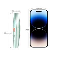 TOUCHBeauty 2合1電動修眉器 女用刮鬍刀 高階款 便攜式電動修眉器 身體毛髮修剪器 無線電動刮鬍刀 經典口紅造型 旅行便攜充電式修眉與面部毛髮去除器 2合1剃毛刀 內建LED燈 無痛除毛 - 彩色 - 查看 10