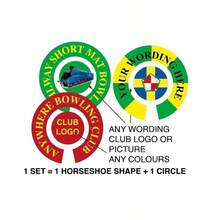 CUSTOMIZED 1" BOWLS STICKERS, ANY ARTWORK OR WORDING, 100 SETS - Multicolor - View 6