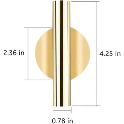 1 PC Wall Vases For Flowers, Gold Flower Vase Metal Hanging Plant Holder Small Gold Vase Flowers Tube Wall Planter Hanging Vase For Modern Home Decor Display Dried Faux Flower Fake Flower