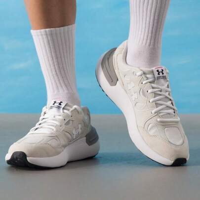 Under Armour 3028615-102 Cushioned Lightweight Running Shoes For Men And Women, Suitable For Daily Outdoor Road Running