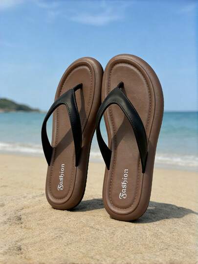 女士黑色凉鞋，夏季新款女士人字拖，棕黑色人字拖，轻便柔软鞋底，休闲舒适女士平底凉鞋，简约时尚女士平底拖鞋，沙滩凉鞋，拖鞋，女士拖鞋，凉鞋，沙滩凉鞋，度假凉鞋，夏季凉鞋，平底凉鞋，女士拖鞋，新款女鞋，舒适女鞋，棕黑色人字拖