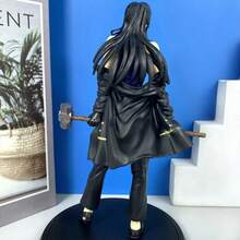 高品质动漫人物收藏雕像，配有锤子 - 紫色头发，黑色服装和眼镜，是动漫迷理想的圣诞节和生日礼物。 - 彩色 - 查看 9