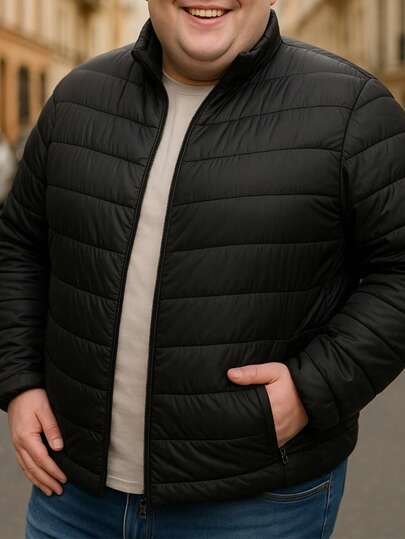 HPC POLO Chamarra Bufer para caballero Tallas extras Invierno, Cremallera, Bolsillo, Comodo, Ligero, Elegante, Versatil