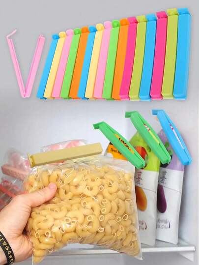 5/20/30 قطعة مشابك بلاستيكية محكمة الإغلاق للتخزين والحفظ في المطبخ، ملحقات مطبخ