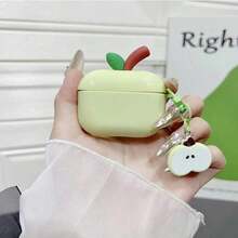 Apple-Shaped Silicone Protective Case Compatible With Apple 4, 2 Wireless Bluetooth Earphones, Pro3, 4 Pro2 , Anti-Fall With Lanyard, Suitable For Men And Women - Multicolor - View 16