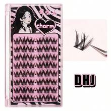 32 Clusters 8 Rows Extra Volume Segmented False Eyelashes, Dense & Fluffy Natural Curly Lashes, Easy To Use - C - View 2