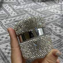 Rhinestone Face Cream Refill Bottle, Eye Cream Jar Refill Case, Cosmetics Sample Empty Bottles, Travel Portable Set Light Luxury New - View 2
