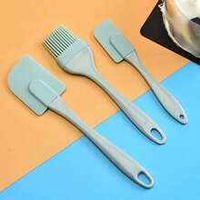 3件套烹饪用具套装，多功能厨房工具，包括蛋糕铲、硅胶油刷、烘焙DIY工具（北欧绿、北欧粉），婚礼用品，家居装饰，厨房小工具 - 多色 - 查看 7