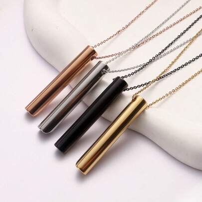 Set van 2 roestvrijstalen ademhalingskettingen voor angstverlichting – Mindfulness-sieraden met kalmerend ademhalingshulpmiddel, perfect voor dagelijks gebruik en een ideaal cadeau voor vrouwen