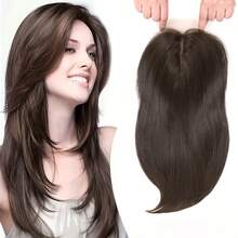 Pieza de cabello sintético de 14 pulgadas 4x1 con mejora de encaje frontal FUTURA con capas de fibra KANEKALON, adecuado para cabello ralo, pieza de cabello para mujeres - Multicolor - Ver 10
