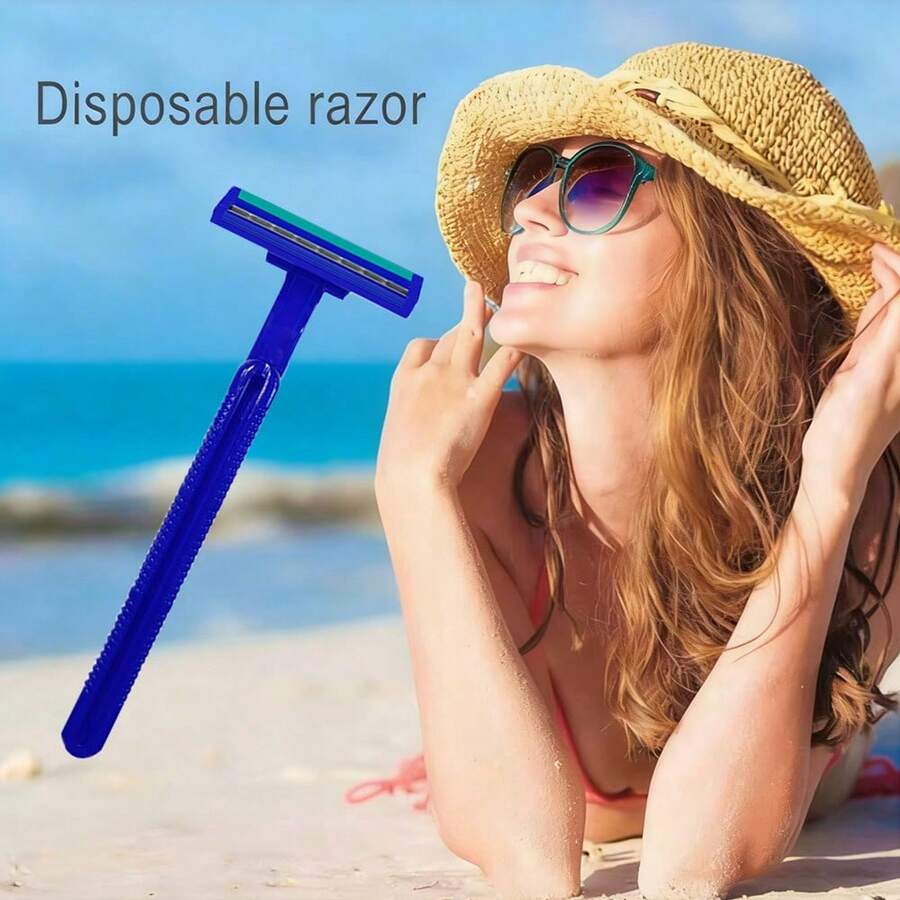 20支装一次性剃须刀，不锈钢双刀片，男女通用，酒店用品，4.4星，140条评价 - 彩色 - 查看 1