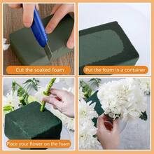 3 Packs/6-Pack Floral Foam Blocks, Florist Green Foam For Flower Arrangements, Wet & Dry Styrofoam For Fresh And Artificial Flowers, Premium Plant Sponge Foam For Planters (5.5"L X 3.1"W X 1.6"H)(14x8x4cm) - A - View 5