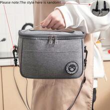 1pc/2pcs Kitchen Storage & Travel Food Container, Square Bento Box Bag Insulated Lunch Bag, Picnic Bag, Bento Box Tote Bag, Pouch-In-Pouch, Reusable Insulated Lunch Bag, Bento Bag, Bento Box Tote - Multicolor - View 7