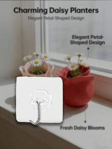 1pc Plastic Rose Pot(Pick/Red), Vases For Centerpiece,Vintage Style, Mini Plastic Succulent Planters,With Delicate Petal Details, Permeable And Well-Draining, Suitable For Desktop And Balcony Decoration, Everyday Gardening, Suitable For All Seasons, Perfect For Succulent Planters, Room Decoration, Mother's Day Gift, And A Summer Essential. - Multiple Styles - View 8