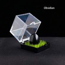 1 pieza Huevo de cristal de cuarzo natural - Espécimen mineral de curación Reiki, adecuado para decoración del hogar/oficina y regalo espiritual de Pascua - Marca de la mina de huevos - Ver 8