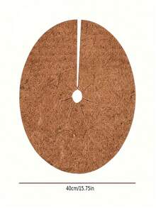 5件套，圆形椰壳纤维植物罩，中间开口，椰棕纤维平垫，紧密防草垫 - A - 查看 3