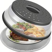 1个微波炉防溅盖，透明透气食物防溅盖，耐热易清洁厨房微波炉盖，微波炉食物盖，家居用品，家居装饰，厨房用品，家用厨房，露营装备，野餐必备，野餐 - 彩色 - 查看 2