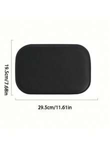 1 PC Black Thickened Fluffy Car Armrest Box Booster Mat, Center Armrest Mat, Car Armrest Cover, Armrest Box Mat - One Size - View 6