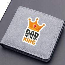 1pc Father's Day Pattern Coin Purse, Father's Day Text Wallet, Multi-Card Slot Card Holder Casual Wallet, Suitable As Father's Day Gift, Dad Gift, Gift Giving - Multicolor - View 6