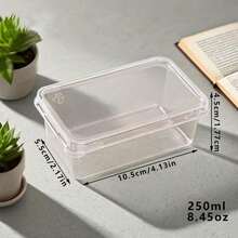 25个/10个装透明提拉米苏盒，透明分层提拉米苏容器，提拉米苏包装盒，慕斯蛋糕包装盒，烘焙甜点盒，适用于生日、婚礼、节日和派对，可重复使用 - 查看 2