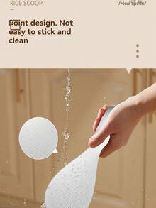 1pc Non-Stick Rice Scoop, Upright Rice Shovel, Easy To Clean Cooking Tool, Non-Scratch Rice Spoon, Essential For Home Kitchen, Multi-Color Rice Serving Spoon, Kitchen Gadget, Meal Prep Tool, Tableware Accessory - View 6