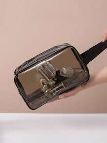 单层化妆包，旅行收纳包，化妆刷包，洗漱包，透明单层化妆包，PVC材质，手提袋，化妆品收纳包，沙滩包，旅行必备品。 - 彩色 - 查看 3