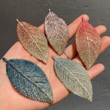 5pcs Leaf Shaped Hair Clips, Women Hair Accessories - Multicolor - View 1