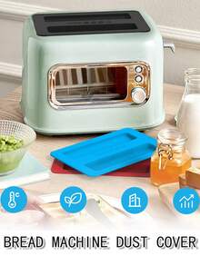 1PC Silicone Dust Cover Suitable For Different Toasters: Soft And Perfectly Compatible With Various Toasters. Dust Cover Silicone Toaster Top Cover. Home And Daily Necessities, Convenient And Practical, Beautiful And Practical, Sturdy And Durable - Multicolor - View 3