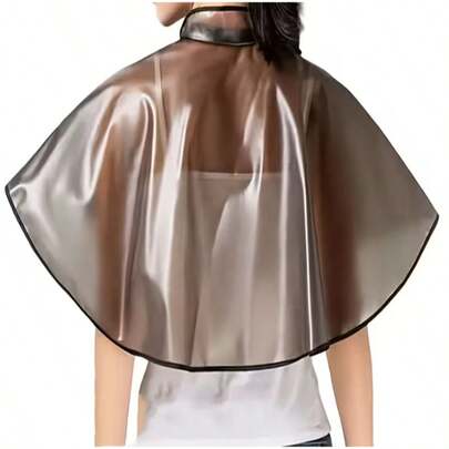 1件防水染发造型披肩，适用于洗发、染发和造型 - 快速清洁和干燥，专业沙龙级塑料防水烫发和护发披肩，家用围裙