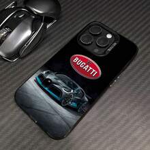 Coche  con detalles en gris y azul.funda de teléfono Fundas compatibles con ,Apple,VIVO,OPPO,,, y Honor.Fabricadas en silicona TPU,ofrecen protección contra golpes y caídas. - Negro - Ver 1