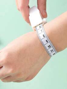Soft Tape Measure For Waist, Bust, Hip, Arm & Leg Circumference, Fitness Measurement Tool - White - View 1