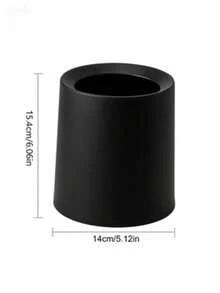 Papelera redonda y elegante de plástico - Diseño de fácil limpieza y sin contacto con forro extraíble para uso doméstico y de oficina - multicolor - Ver 3